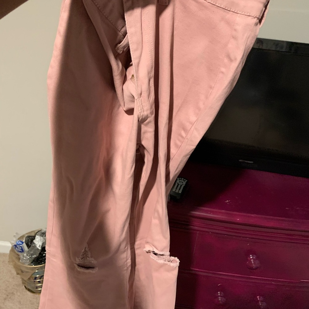 High waisted Flared Colored Jeans